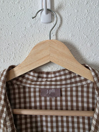 Vintage J.Jill Gingham Button Up Shirt (L/XL)