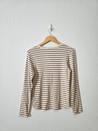 Z Supply Striped Henley Tee (L)