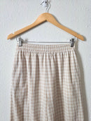 Roolee Cotton Linen Gingham Pants (S)