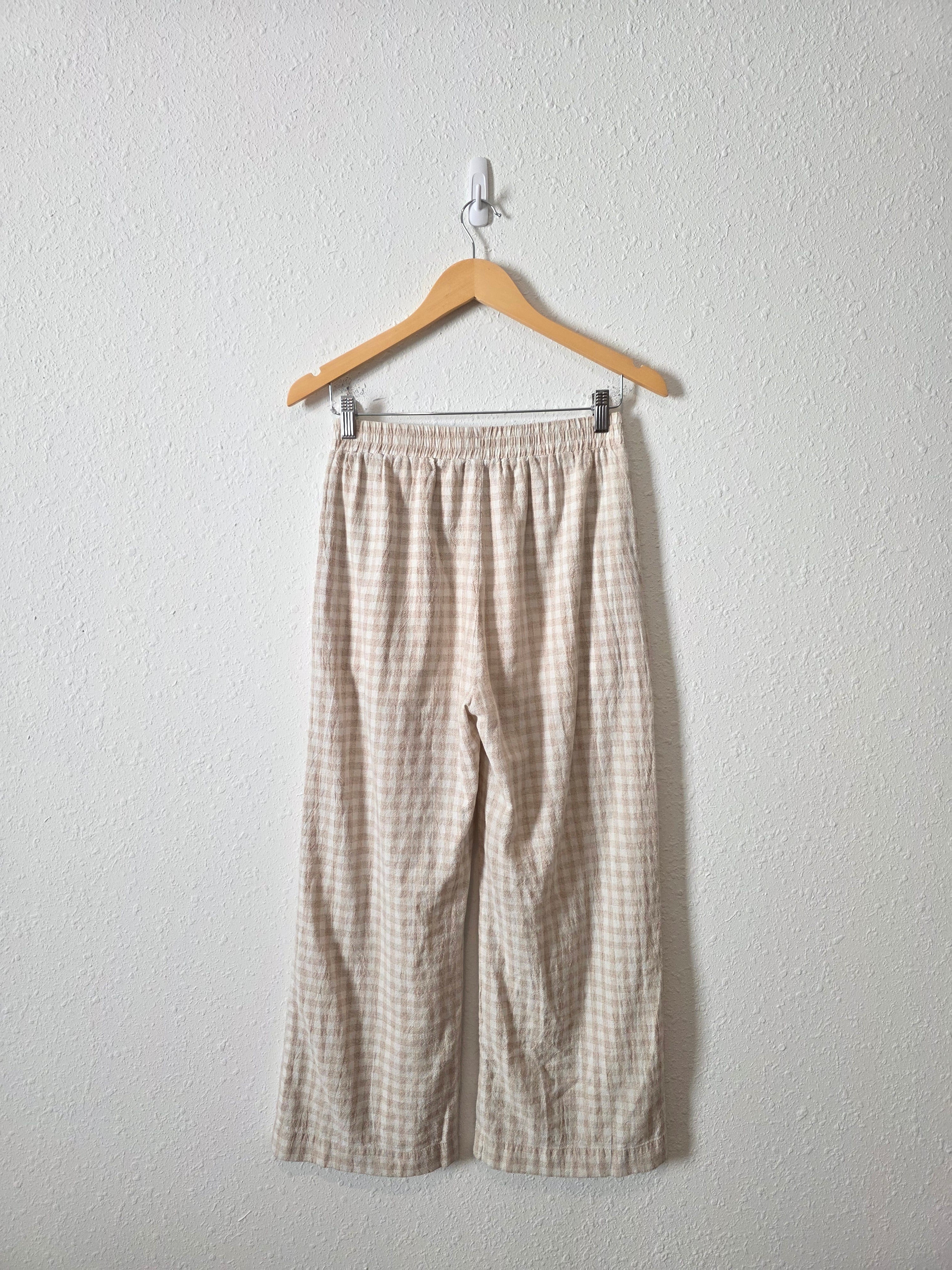 Roolee Cotton Linen Gingham Pants (S)