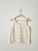 Madewell Cream Cotton Tank (XS)
