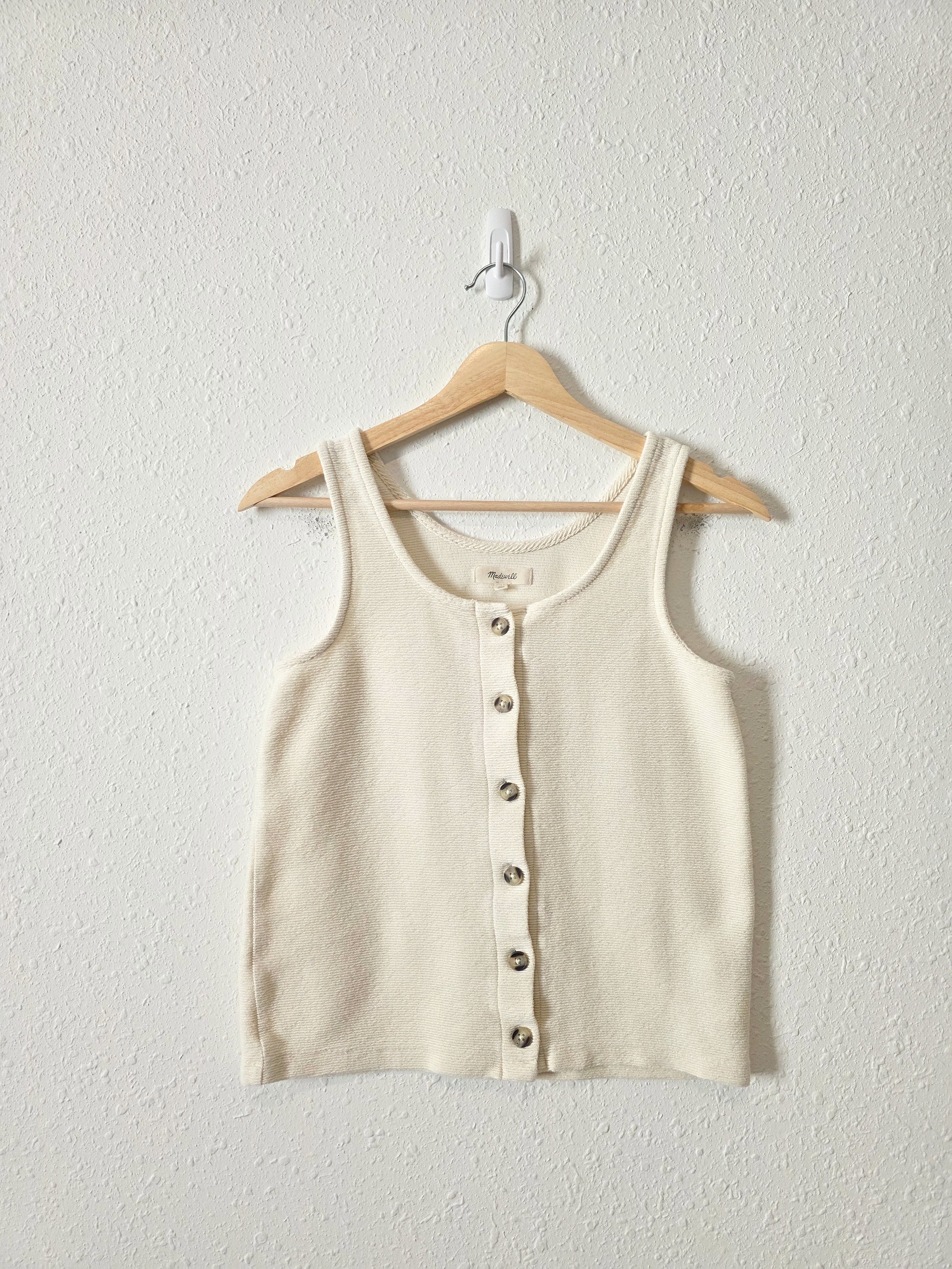 Madewell Cream Cotton Tank (XS)