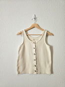 Madewell Cream Cotton Tank (XS)