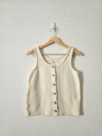 Madewell Cream Cotton Tank (XS)