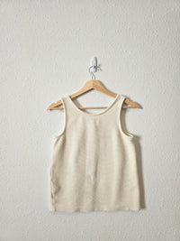 Madewell Cream Cotton Tank (XS)