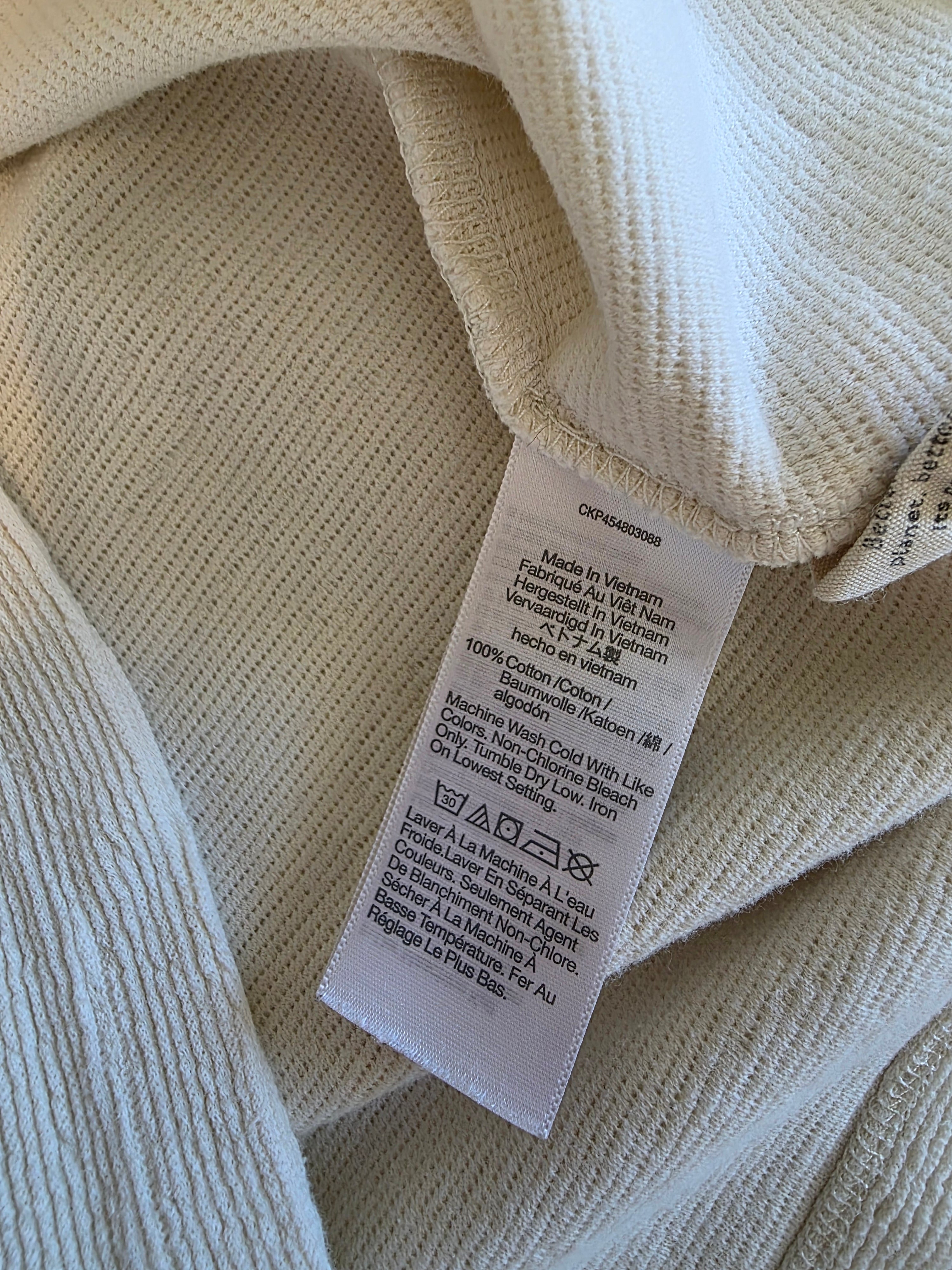 Madewell Cream Cotton Tank (XS)