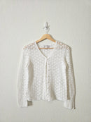 Vintage Crochet Knit Cardigan (XS/S)