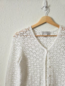 Vintage Crochet Knit Cardigan (XS/S)