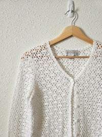 Vintage Crochet Knit Cardigan (XS/S)
