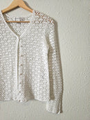 Vintage Crochet Knit Cardigan (XS/S)
