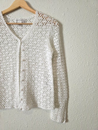 Vintage Crochet Knit Cardigan (XS/S)
