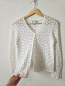 Vintage Crochet Knit Cardigan (XS/S)