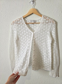 Vintage Crochet Knit Cardigan (XS/S)