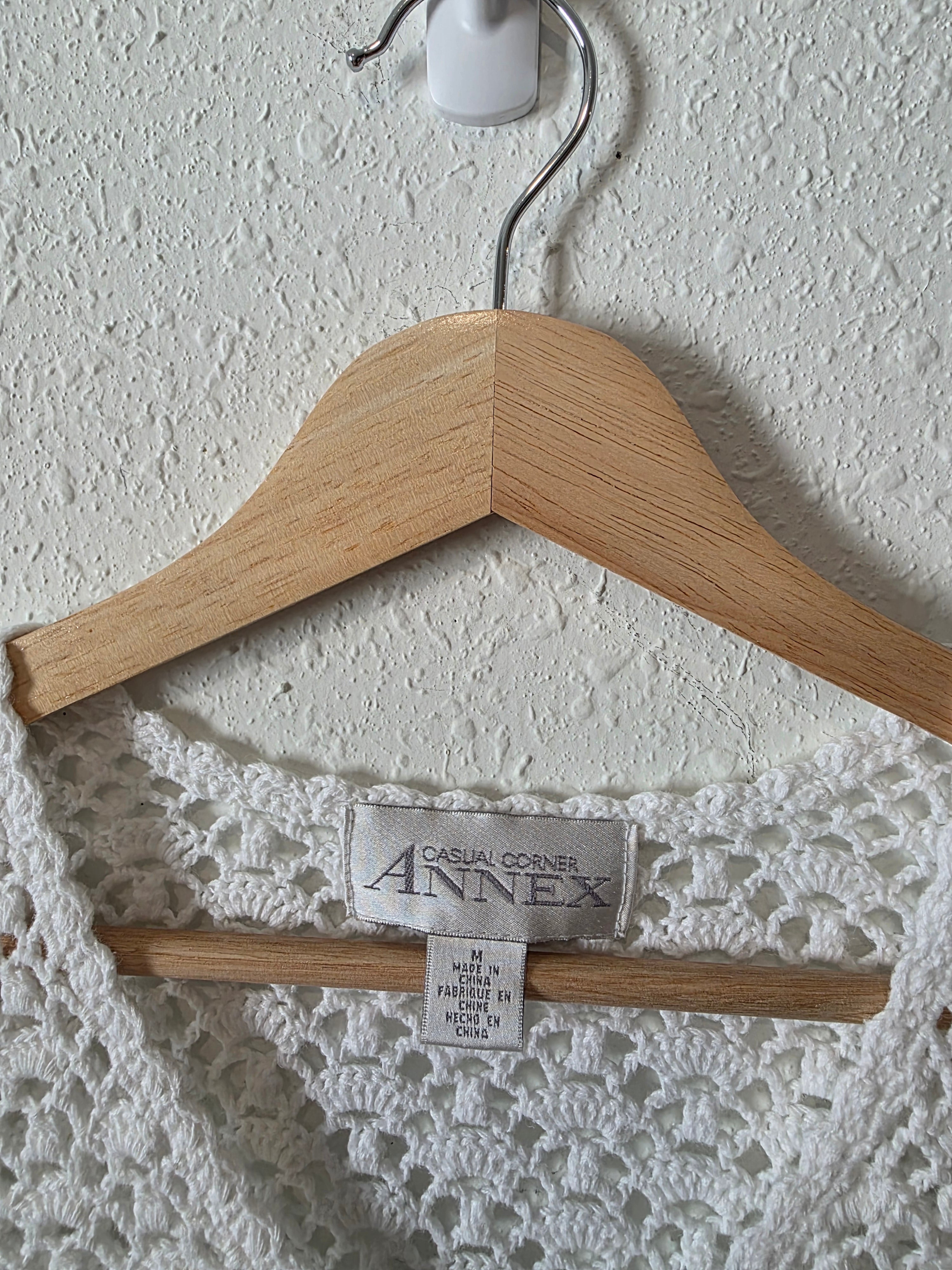 Vintage Crochet Knit Cardigan (XS/S)
