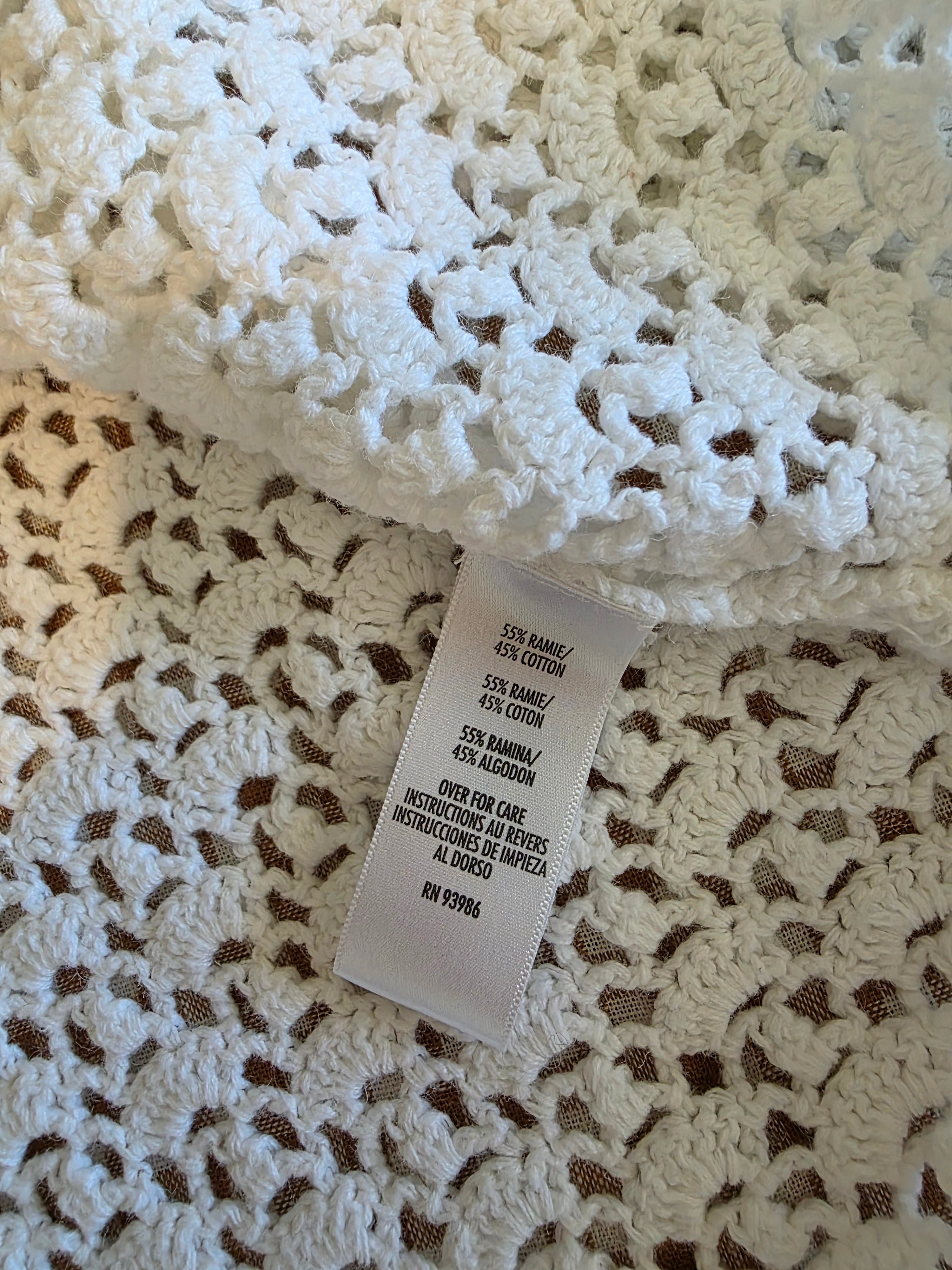 Vintage Crochet Knit Cardigan (XS/S)