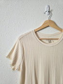 Toad & Co Pointelle Crewneck Tee (S)