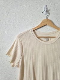 Toad & Co Pointelle Crewneck Tee (S)