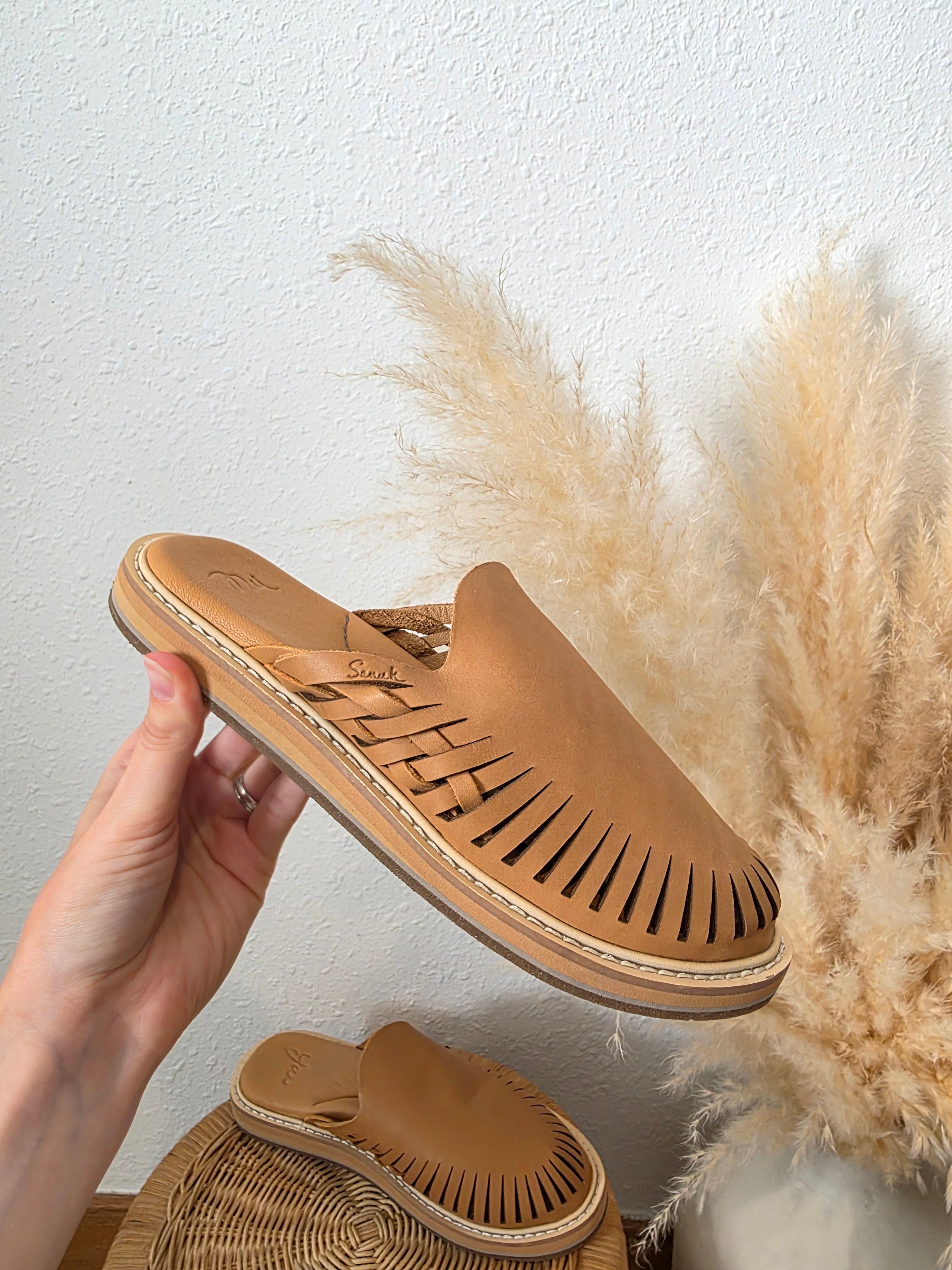 Sanuk Leather Huarache Mules (7)