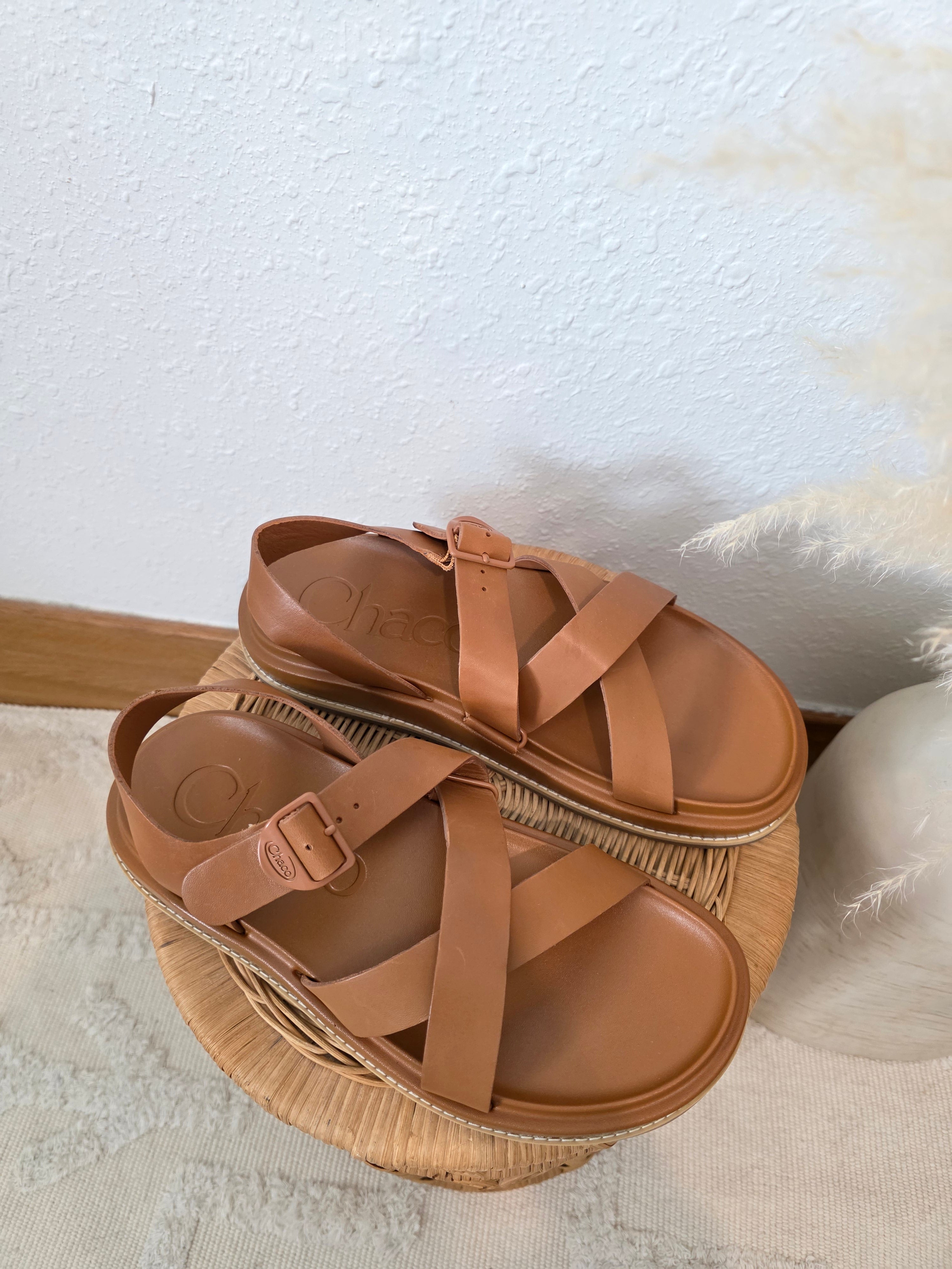Chaco Brown Leather Sandals (9)
