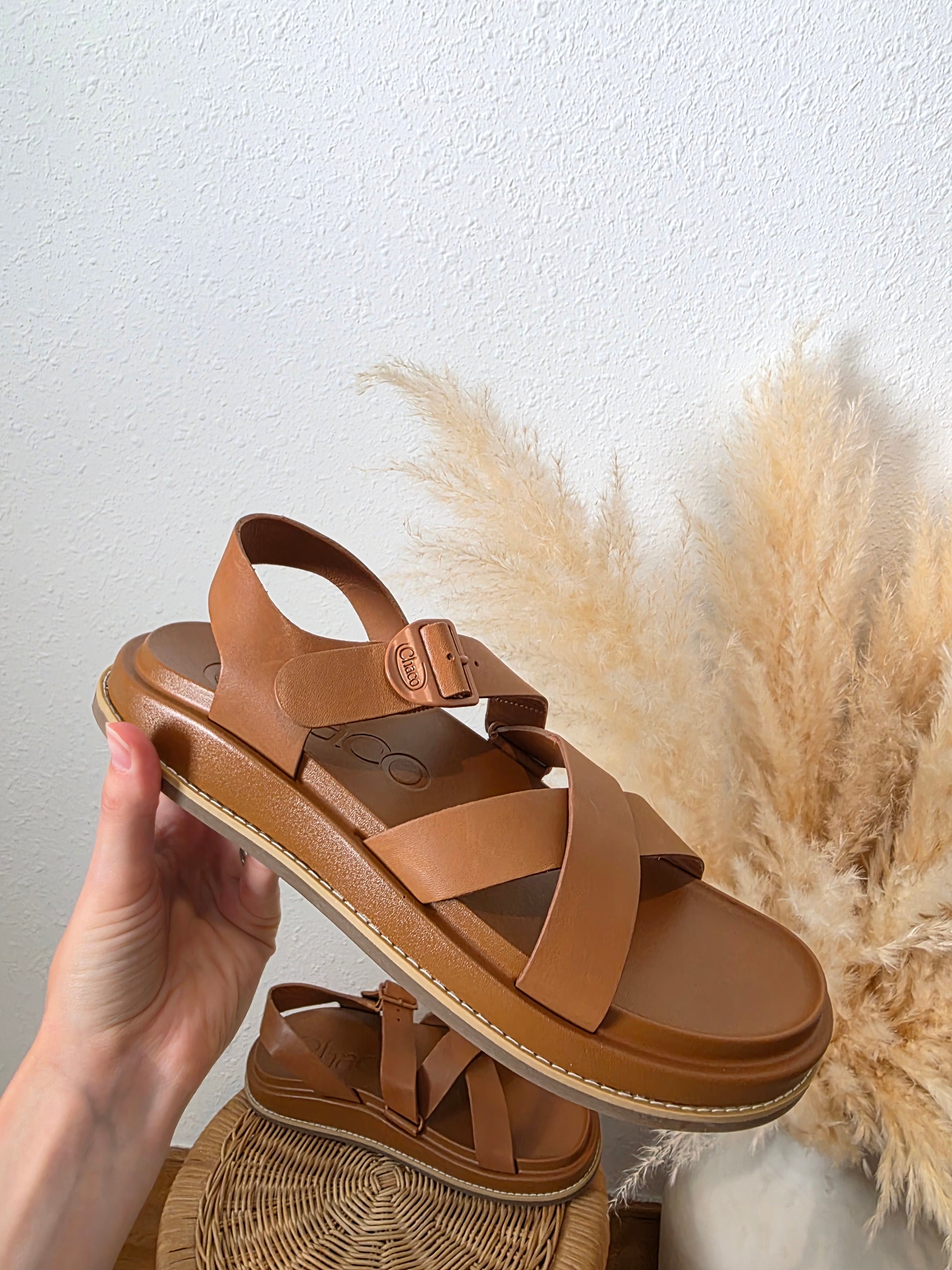 Chaco Brown Leather Sandals (9)