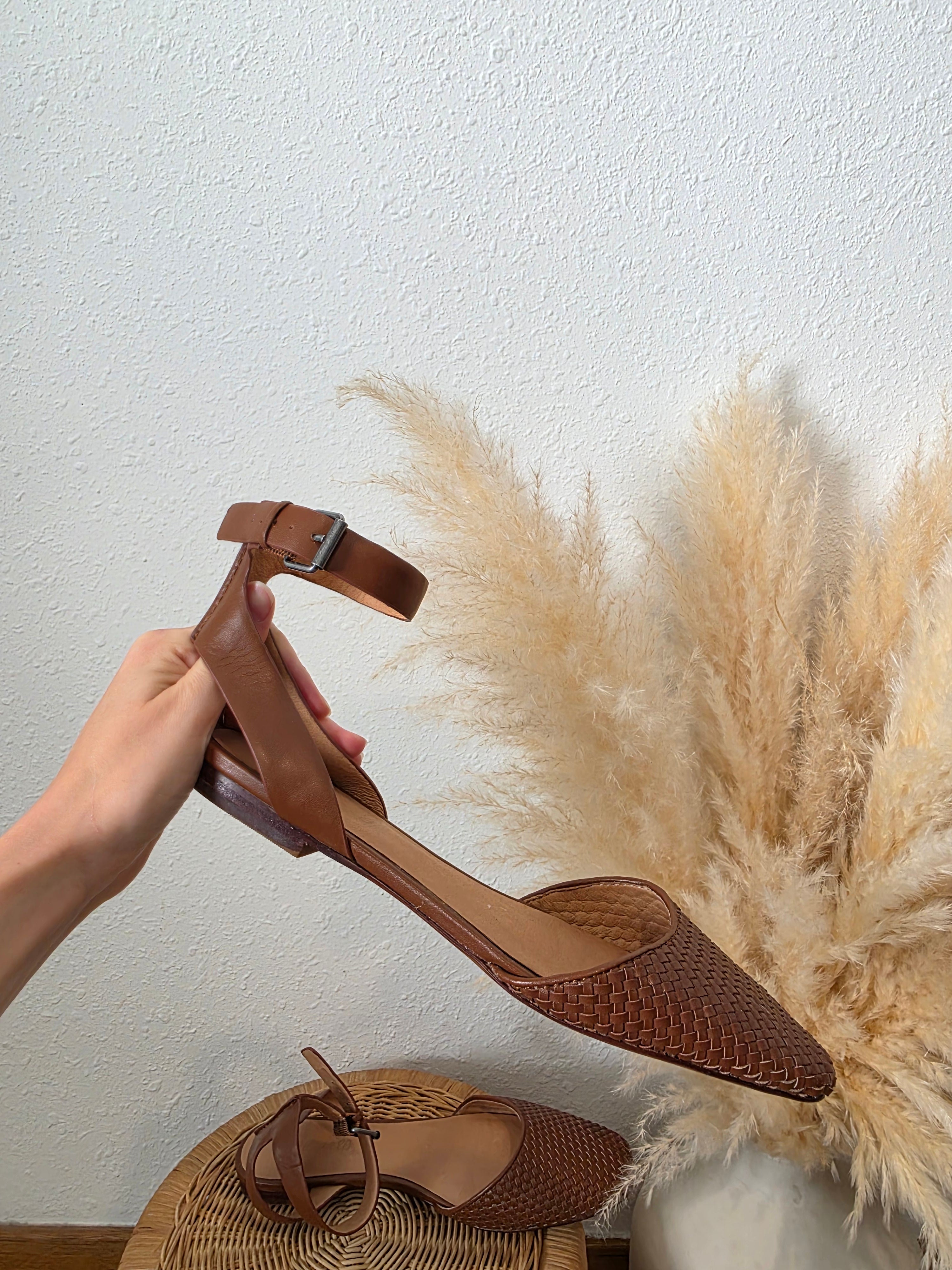 Madewell Woven Ankle Strap Sandals (9.5)