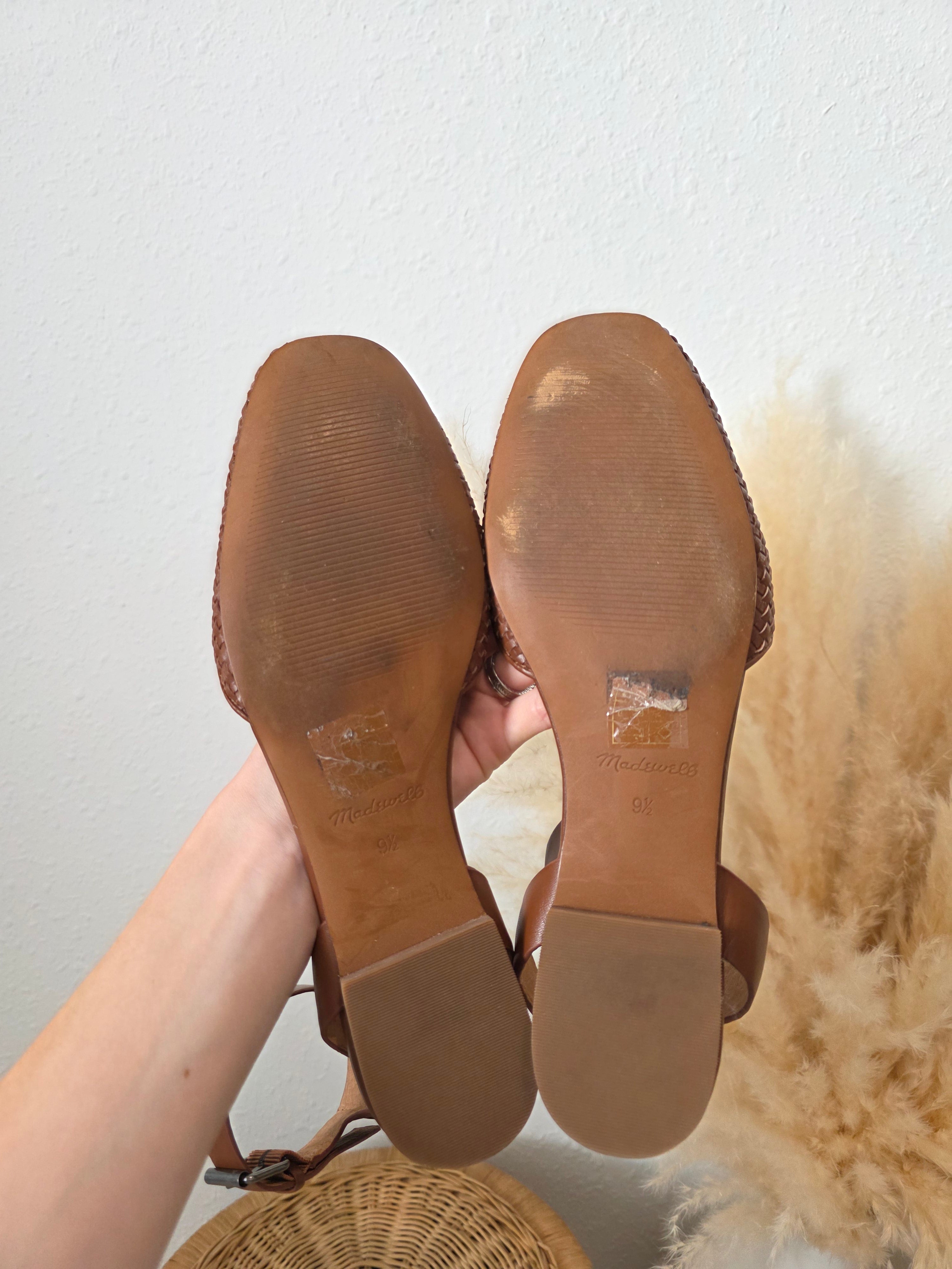 Madewell Woven Ankle Strap Sandals (9.5)