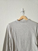 Abercrombie Gray Mock Neck Top (L)