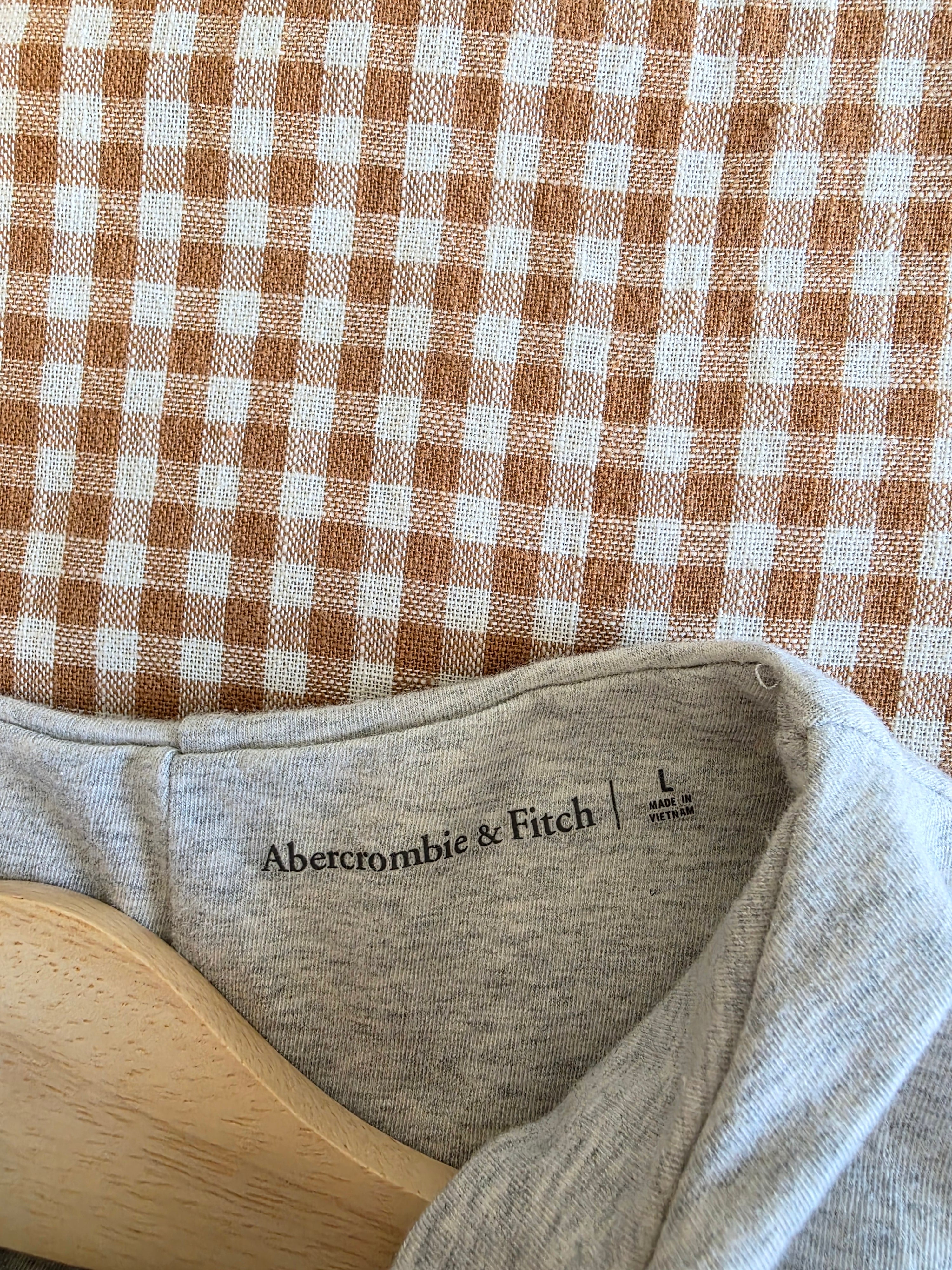 Abercrombie Gray Mock Neck Top (L)