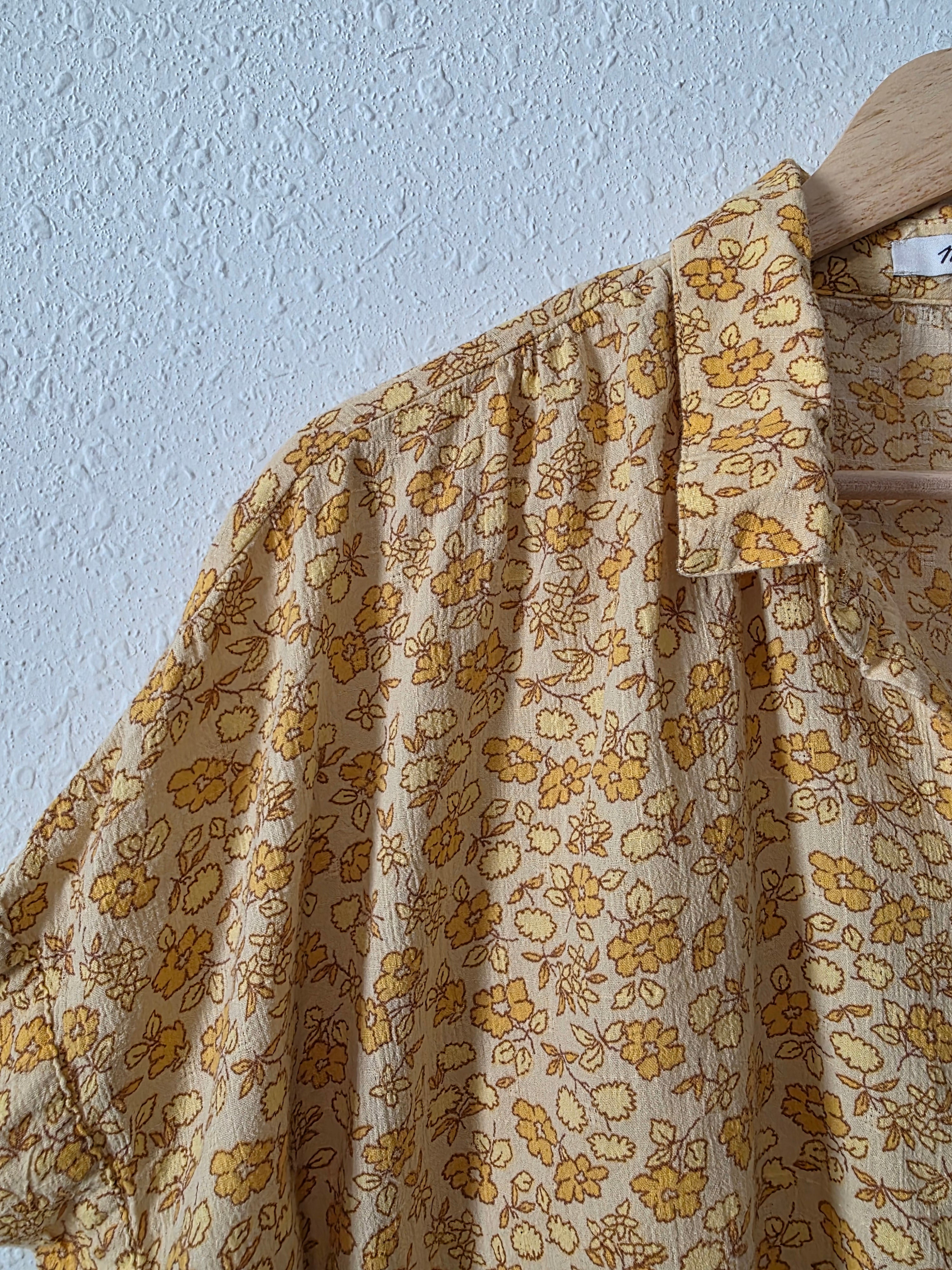 Madewell Floral Button Up Shirt (XL)