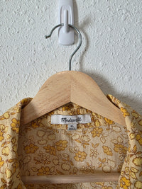 Madewell Floral Button Up Shirt (XL)