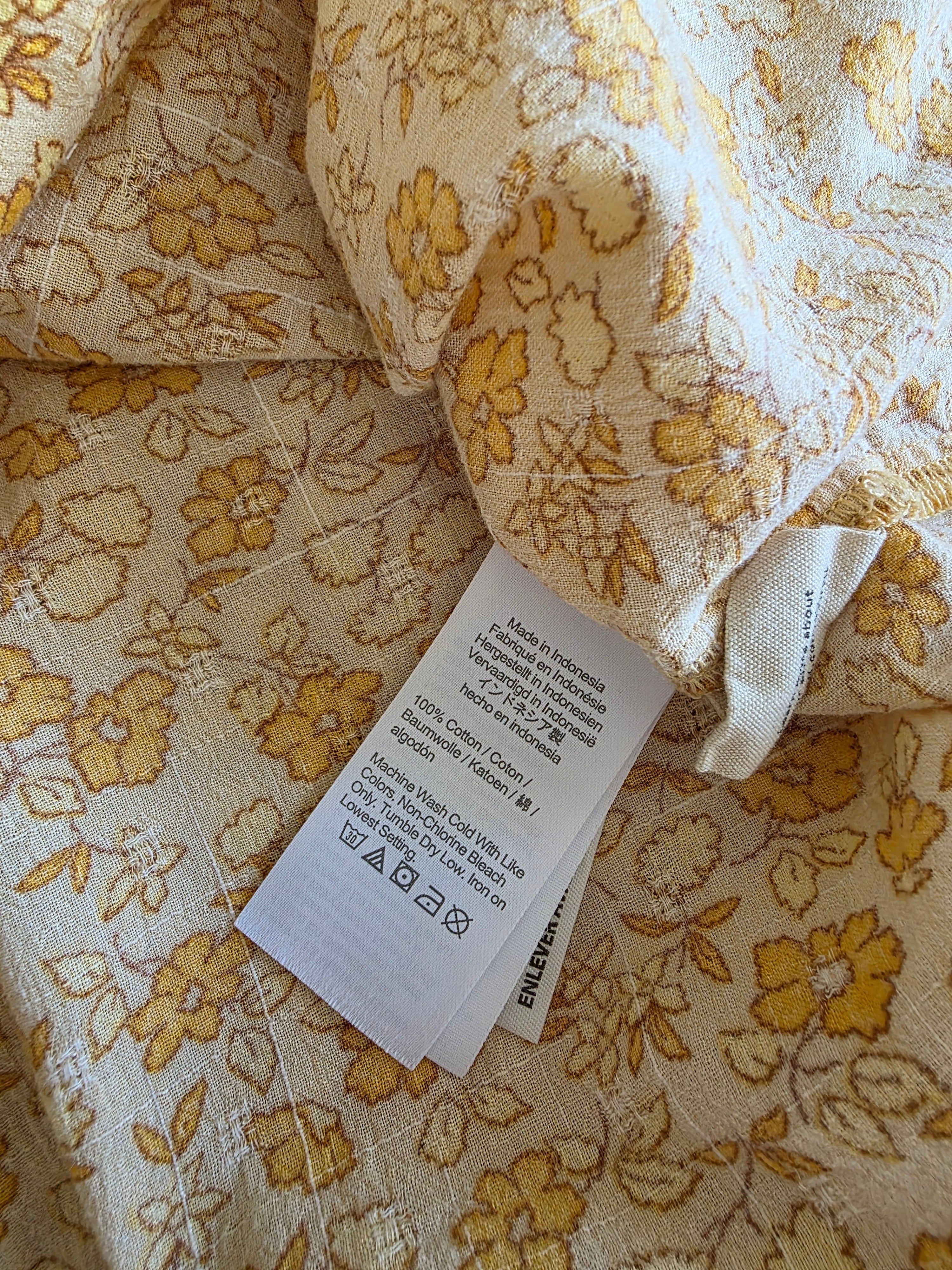 Madewell Floral Button Up Shirt (XL)