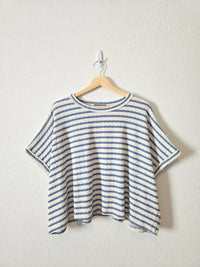 Oversized Striped Knit Tee (S)