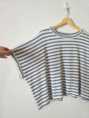 Oversized Striped Knit Tee (S)