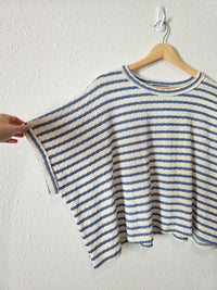 Oversized Striped Knit Tee (S)