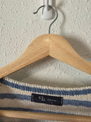 Oversized Striped Knit Tee (S)