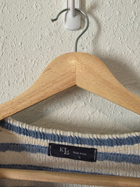 Oversized Striped Knit Tee (S)