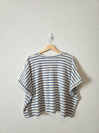 Oversized Striped Knit Tee (S)