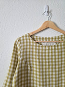 NPL Green Gingham Relaxed Top (S/M)
