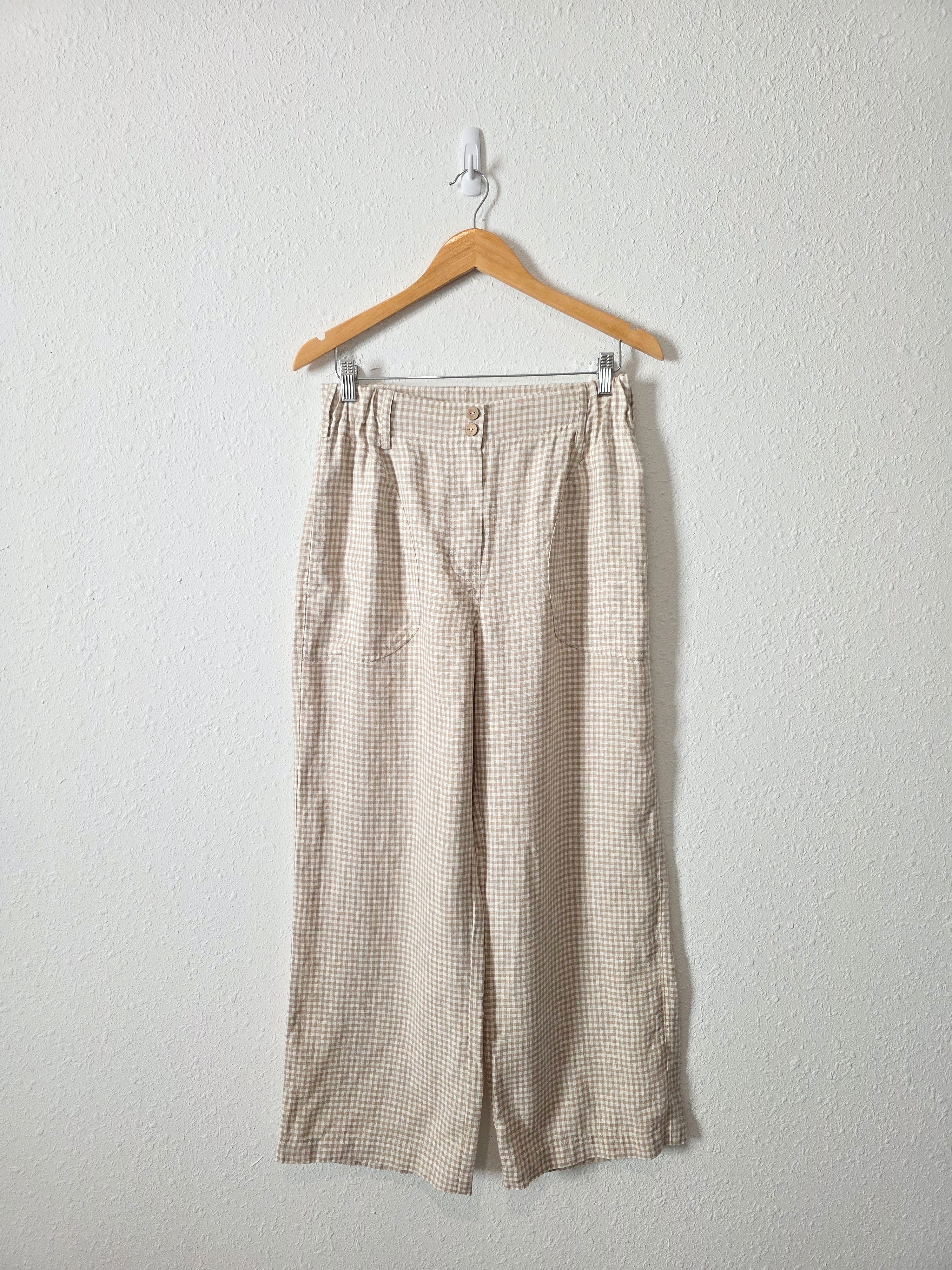 NPL Gingham Wide Leg Pants (M)