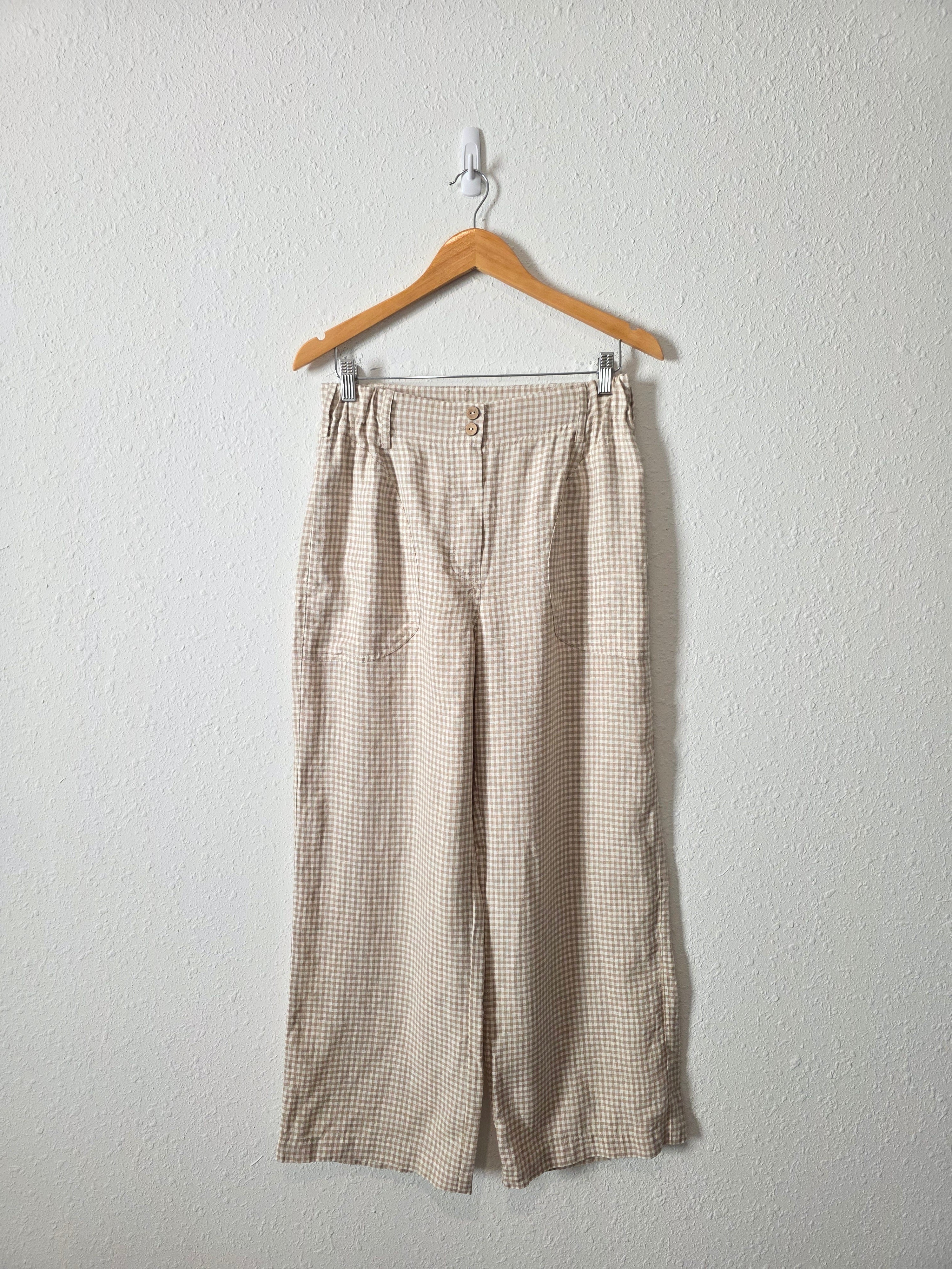 NPL Gingham Wide Leg Pants (M)