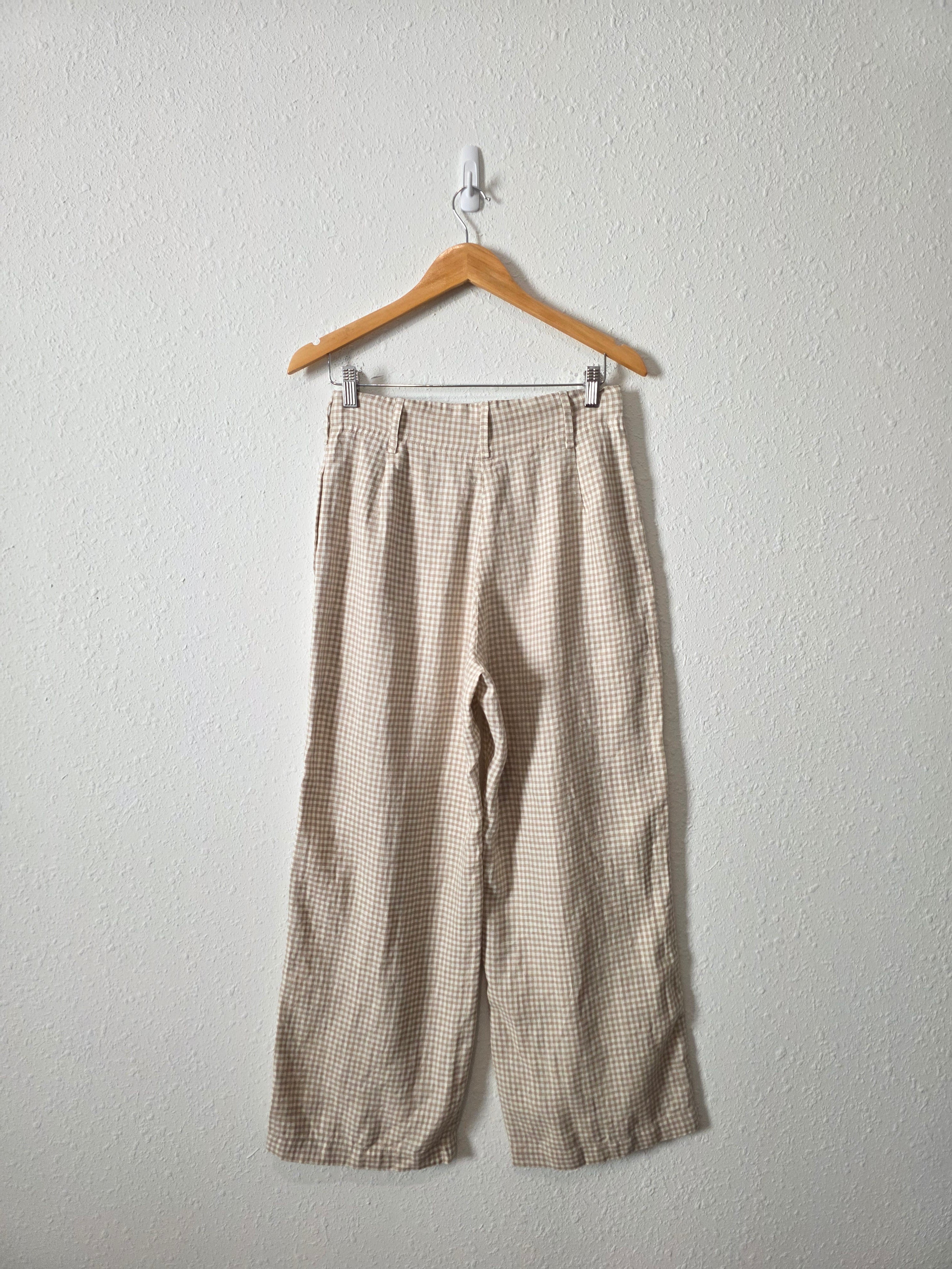 NPL Gingham Wide Leg Pants (M)