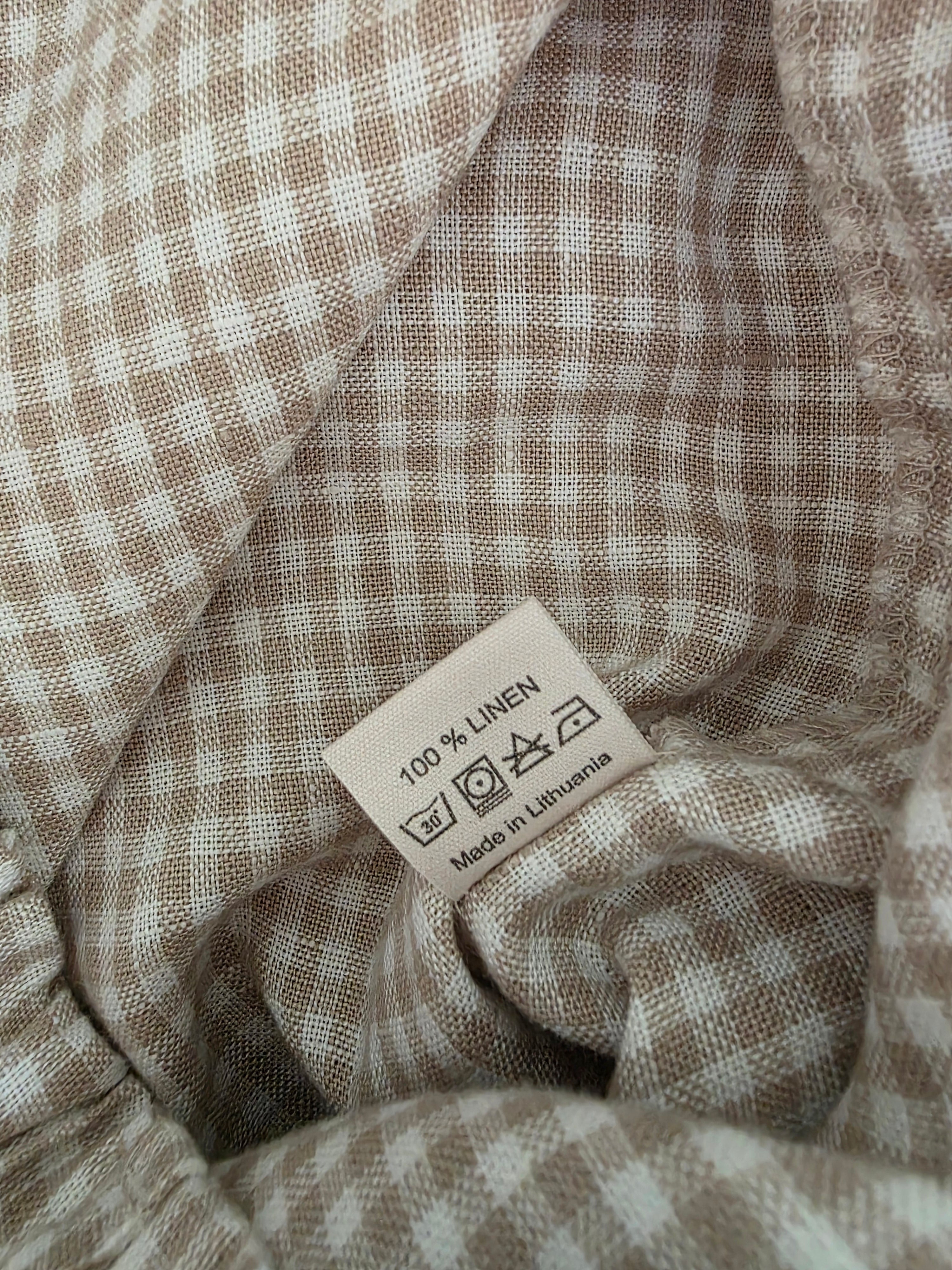 NPL Gingham Wide Leg Pants (M)