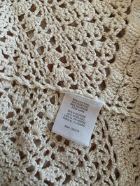 Crochet Knit Open Front Top (S)