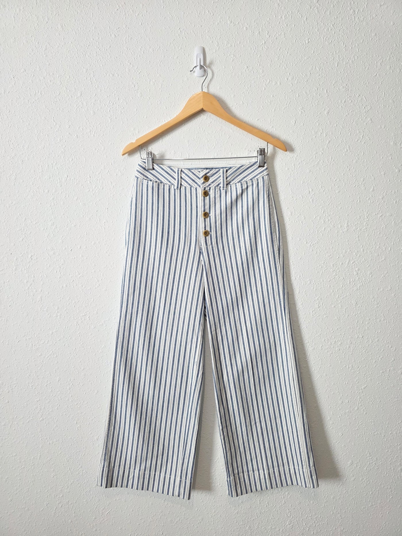 NEW Madewell Wide Leg Striped Jeans (26)