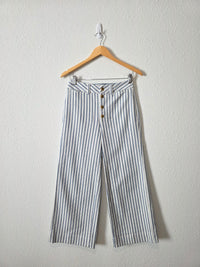NEW Madewell Wide Leg Striped Jeans (26)