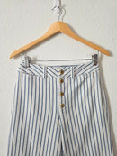 NEW Madewell Wide Leg Striped Jeans (26)