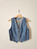 Zara Crop Denim Vest (S)