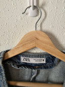 Zara Crop Denim Vest (S)