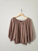 Brown Cotton Gauze Matching Set (XS/S)