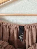 Brown Cotton Gauze Matching Set (XS/S)